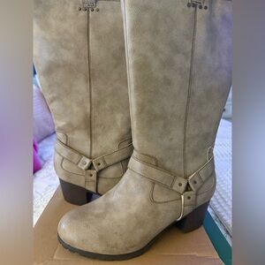 JBU Taupe Heeled Boots for Women